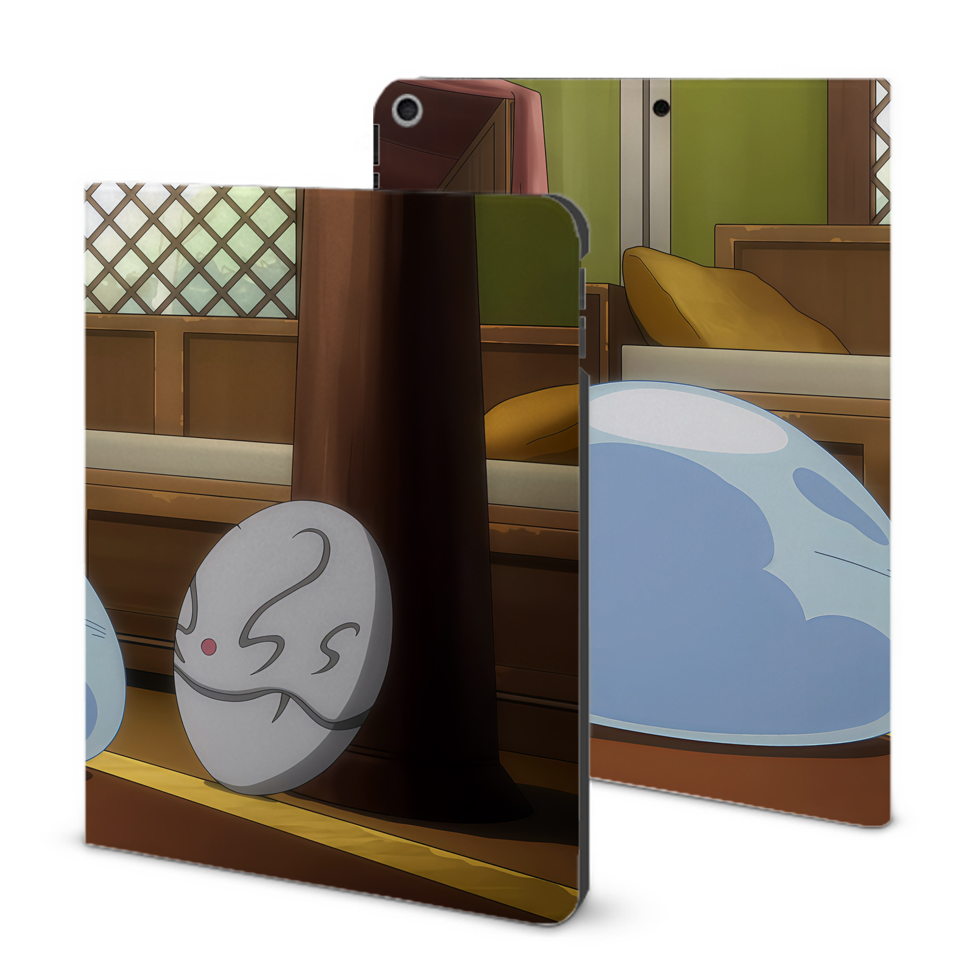 （画像用） 転スラ Regarding Reincarnated to Slime IPad ケース ブック型 PUレザー TPU 耐衝撃 軽量 薄型 ペン収納なし 全面保護 IPad 各モデル対応